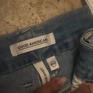 Good American High Rise Light Blue Jeans
